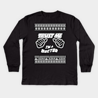 Trust Me, I’m a DOCTOR – Merry Christmas Kids Long Sleeve T-Shirt